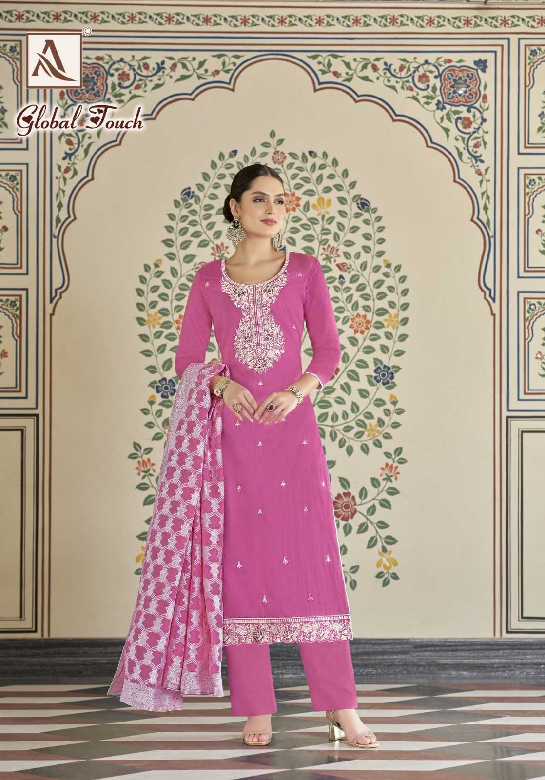 global touch by alok zam cotton modern pakistani salwar suit exports