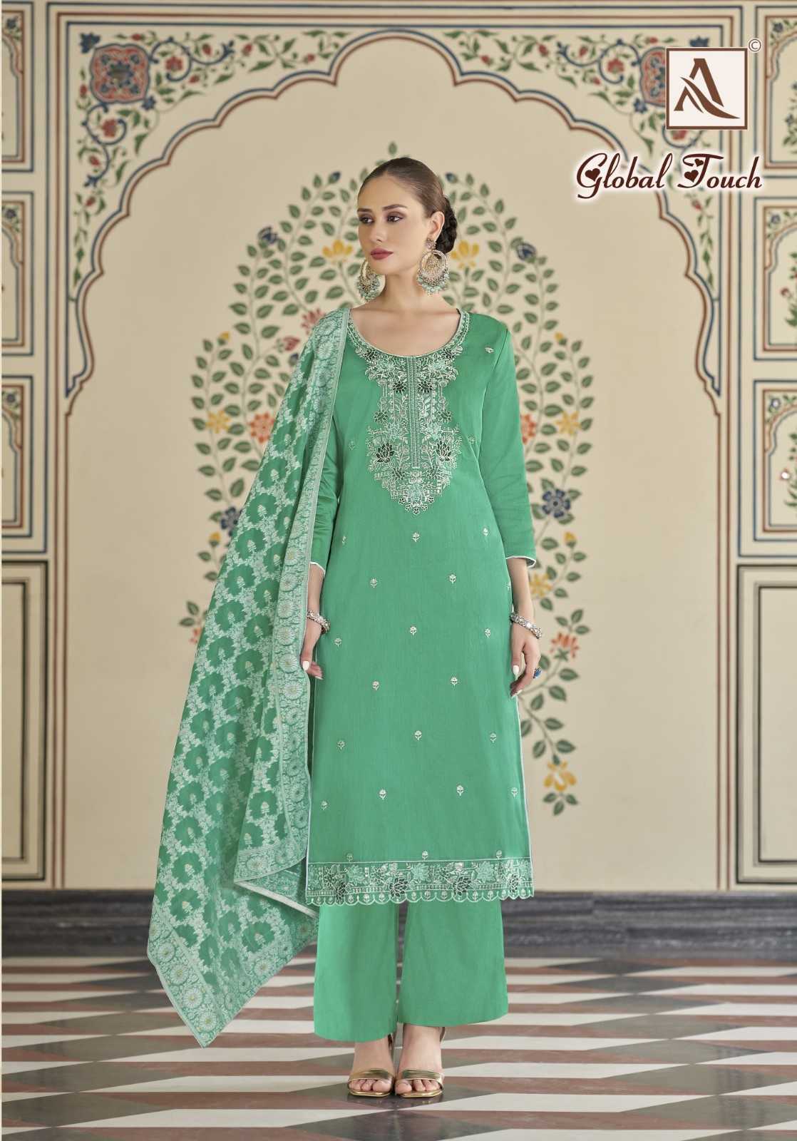 global touch by alok zam cotton modern pakistani salwar suit exports