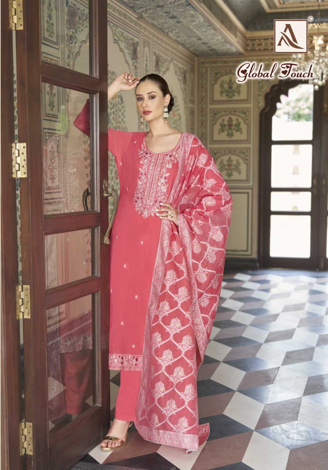 global touch by alok zam cotton modern pakistani salwar suit exports