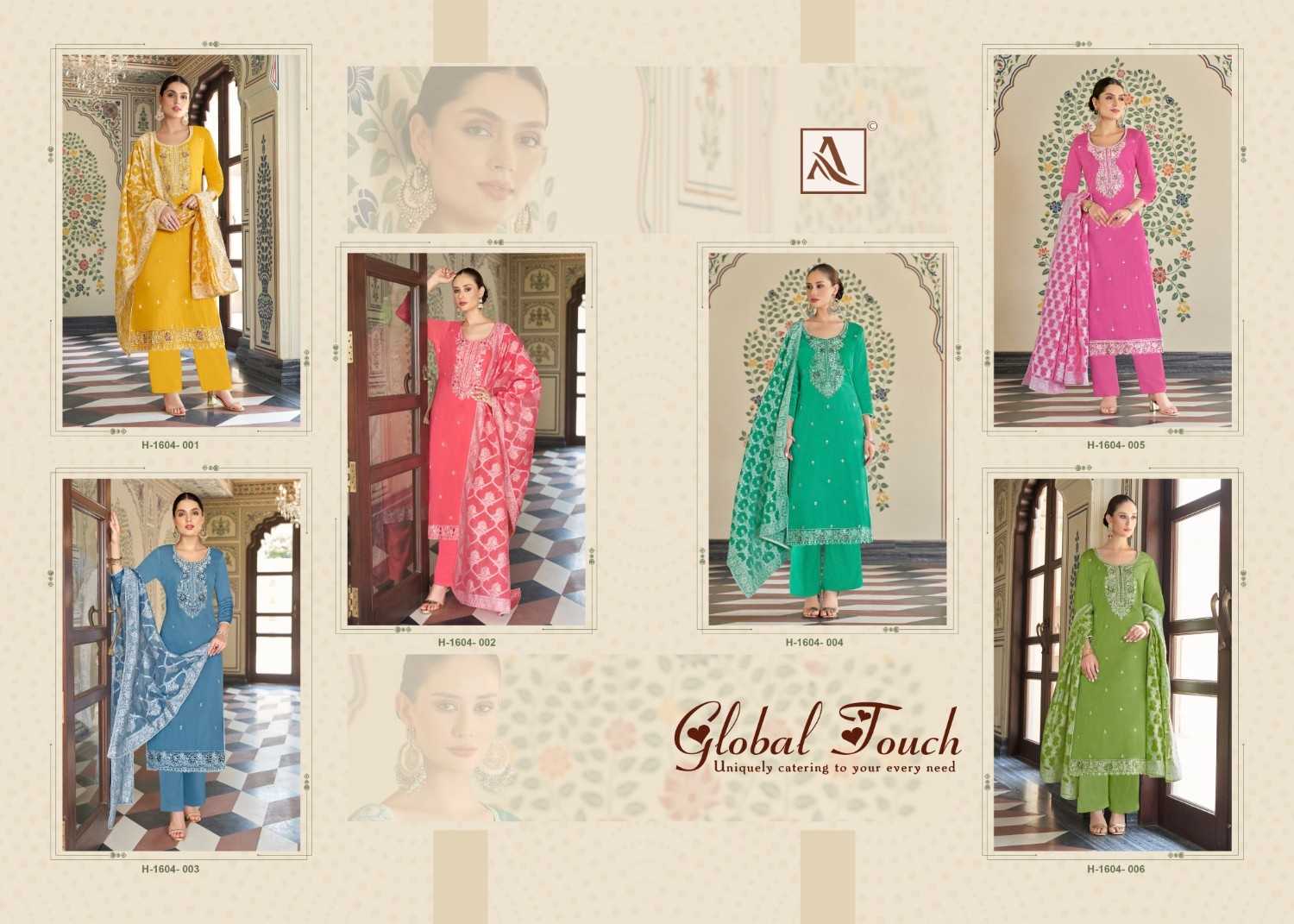 global touch by alok zam cotton modern pakistani salwar suit exports