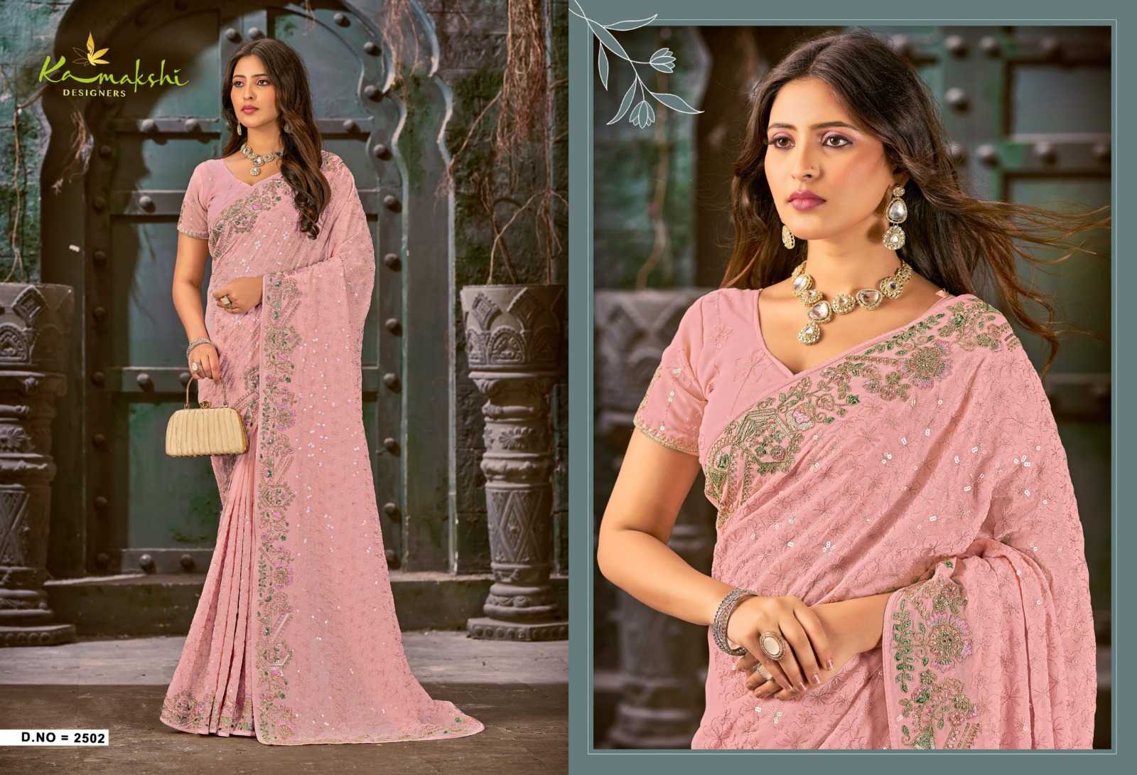 kiara by kamakshi designers 2501-2511 georgette classic look saree