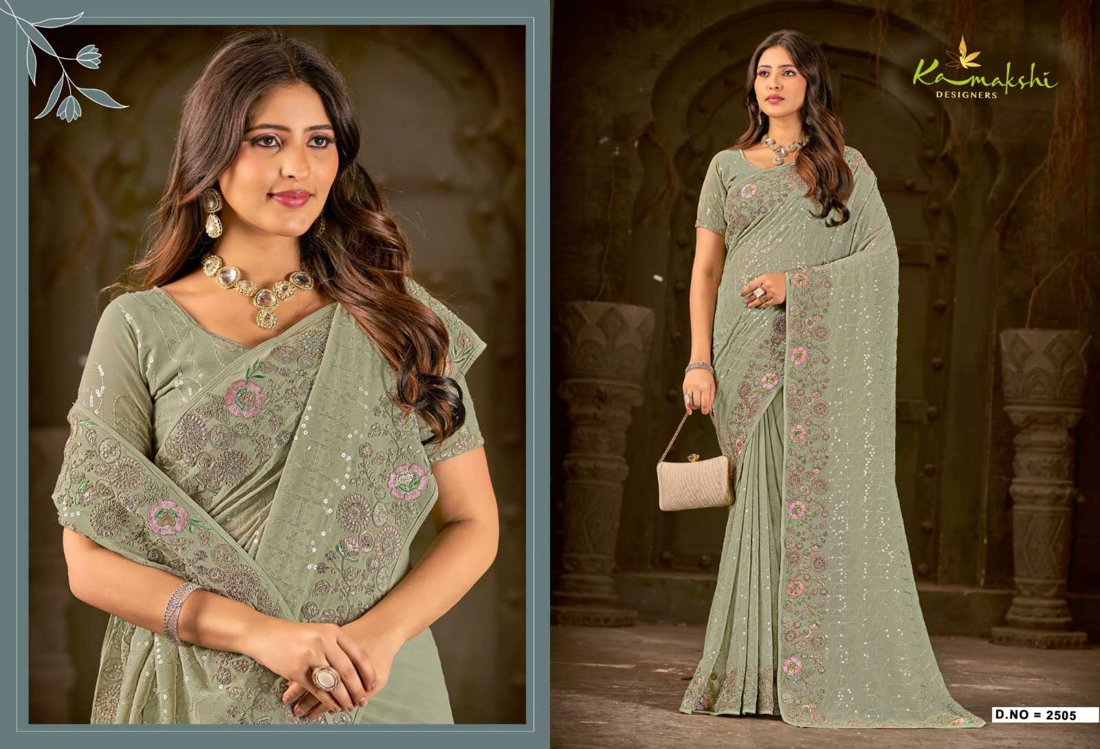 kiara by kamakshi designers 2501-2511 georgette classic look saree