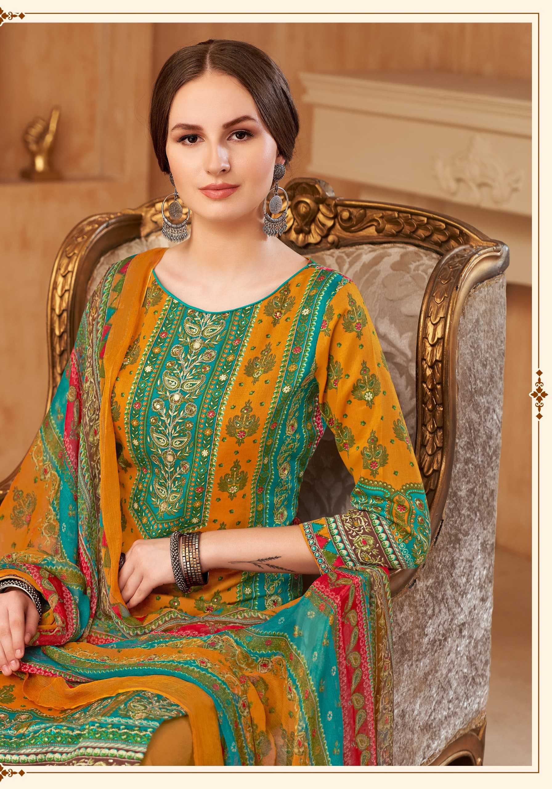 sakhi vol 9 by alok zam cotton fancy daily wear pakistani suit