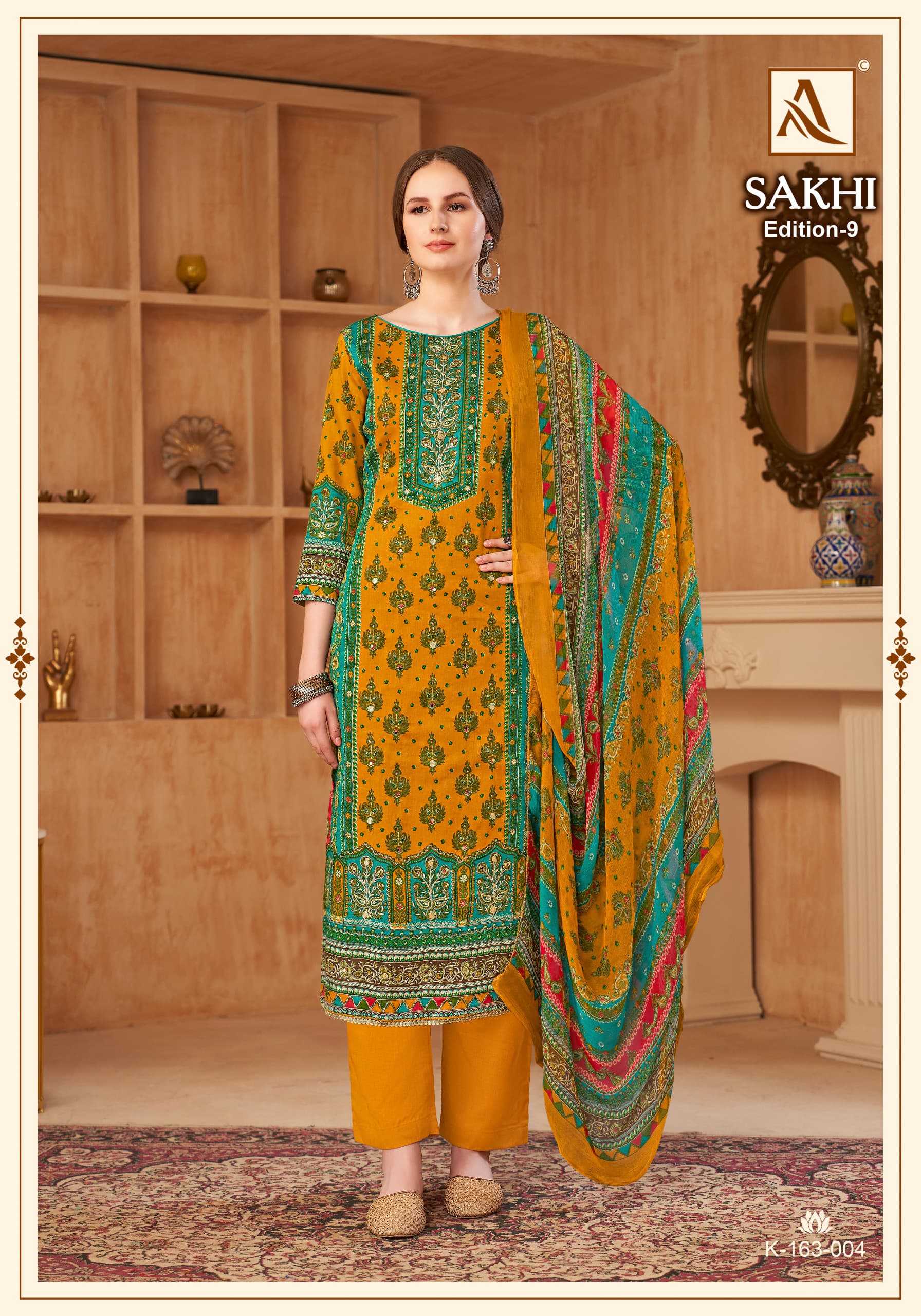 sakhi vol 9 by alok zam cotton fancy daily wear pakistani suit
