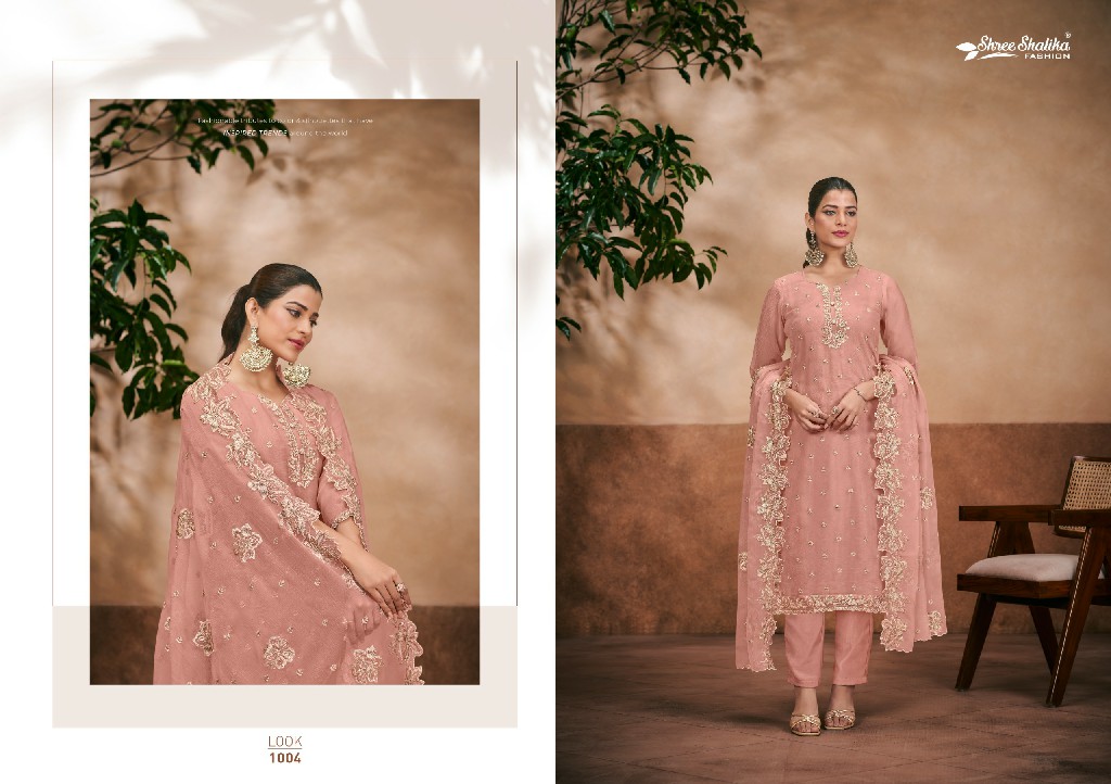 Shree Shalika Ruhaani Wholesale Soft Organza Straight Salwar Suits