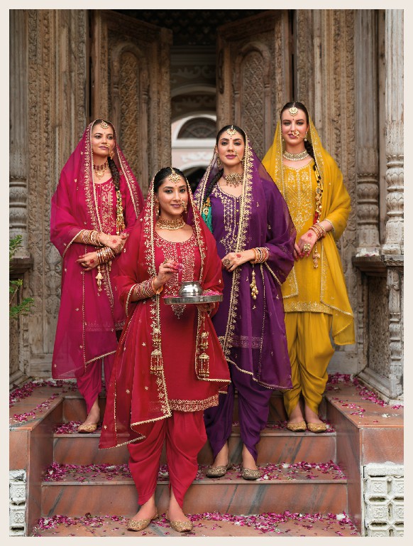Lily And Lali Real Tulip Wholesale VIscose On Embroidery Top With Bottom And Dupatta