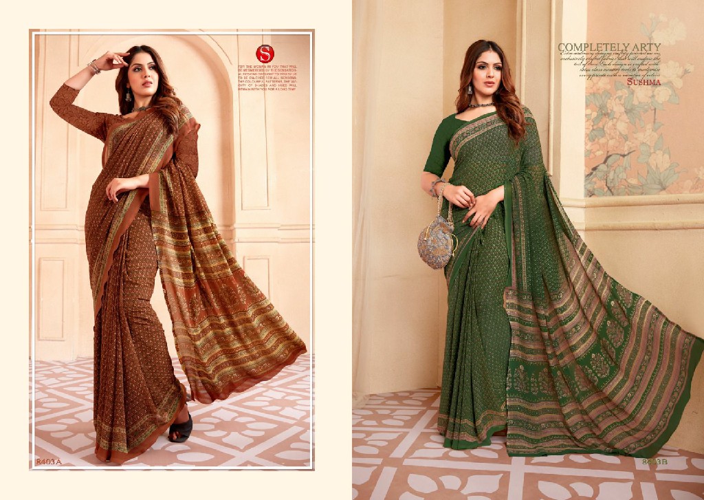 Sushma Ethnics Era Wholesale Printed Weightless Sarees