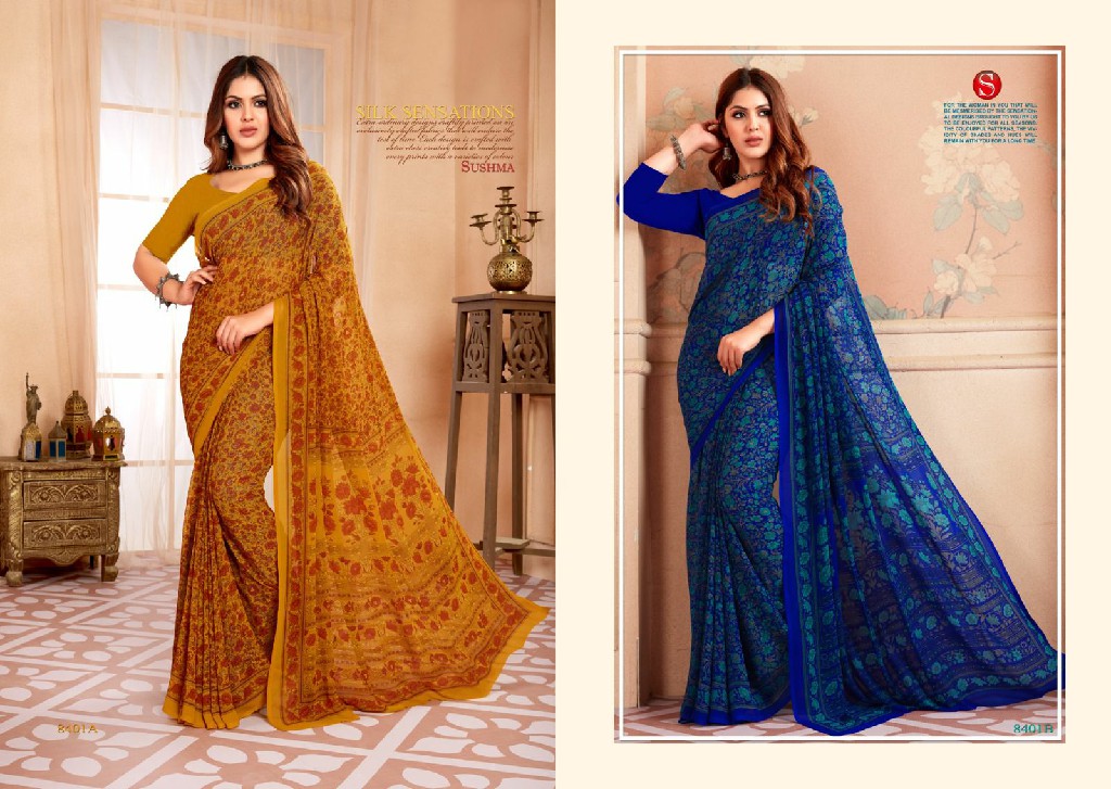 Sushma Ethnics Era Wholesale Printed Weightless Sarees