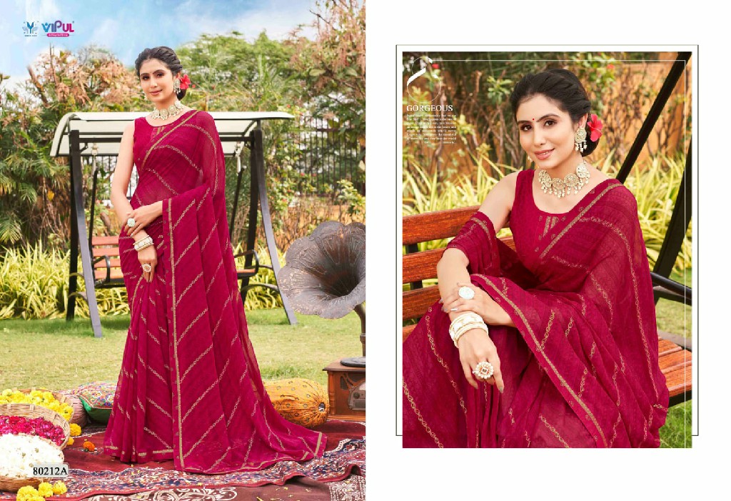 Vipul Sajeeli Wholesale Georgette Fabrics Ethnic Sarees