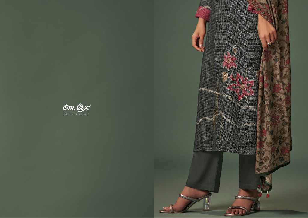 Omtex Sora Wholesale Kashmeeree Checks With Handwork Salwar Suits
