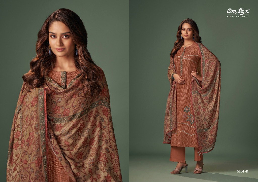Omtex Sora Wholesale Kashmeeree Checks With Handwork Salwar Suits