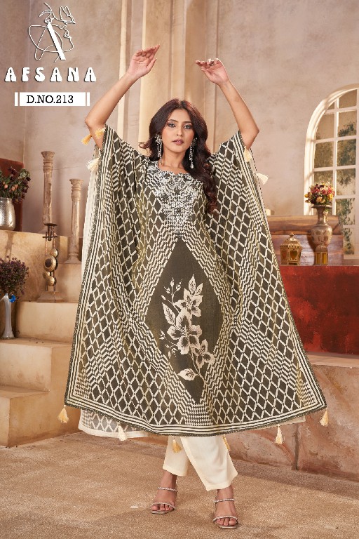 Afsana D.no 213 Wholesale Pure Modal Kaftan Combo Collection
