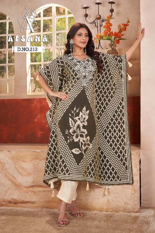 Afsana D.no 213 Wholesale Pure Modal Kaftan Combo Collection
