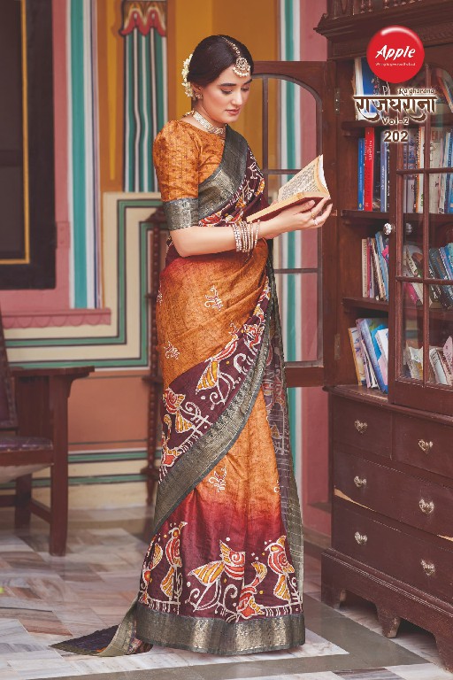 Apple Rajgharana Vol-2 Wholesale Handloom Dobby Sarees