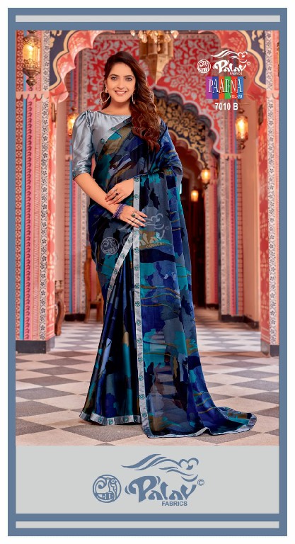 Palav Paarna Vol-70 Wholesale Kreeva Georgette Fabrics Sarees