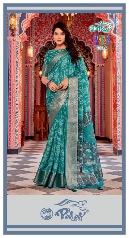 Palav Paarna Vol-70 Wholesale Kreeva Georgette Fabrics Sarees