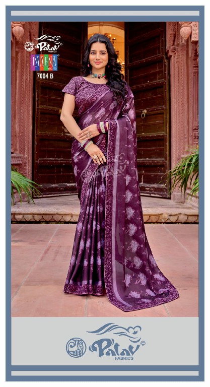 Palav Paarna Vol-70 Wholesale Kreeva Georgette Fabrics Sarees