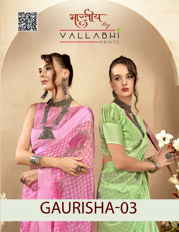 Vallabhi Gaurisha Vol-3 Wholesale Georgette Fabrics Indian Sarees