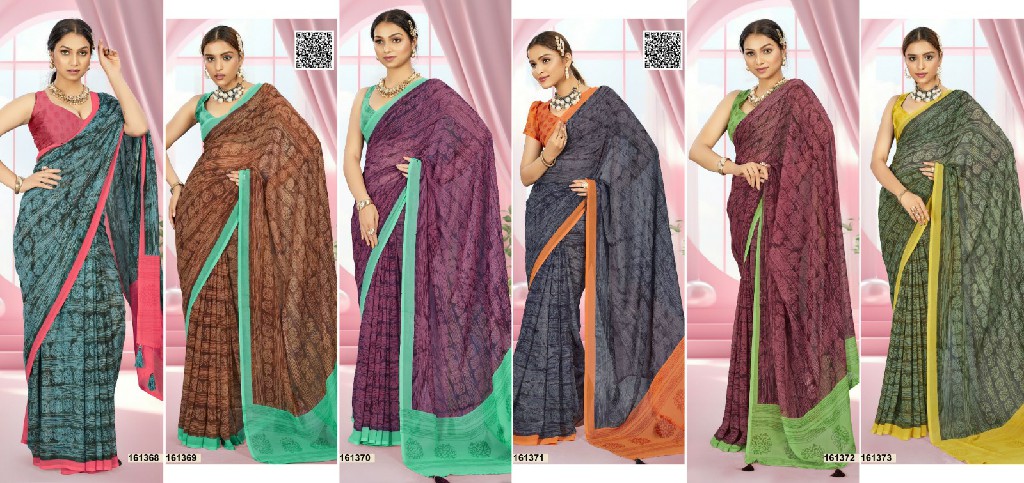 Vallabhi Manasvi Vol-17 Wholesale Georgette Fabrics Ethnic Indian Sarees