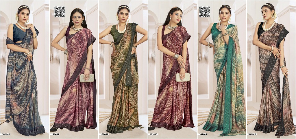 Vallabhi Samveda Vol-2 Wholesale Fancy Swaroski Work Sarees