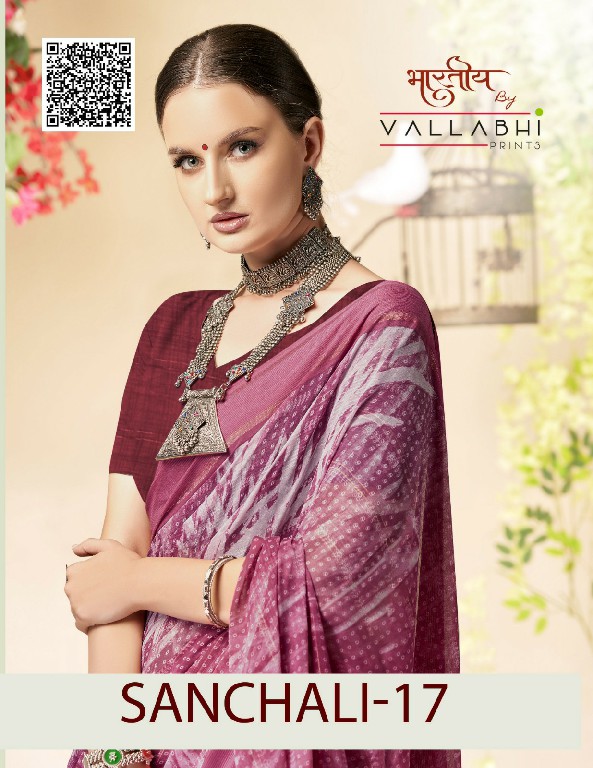 Vallabhi Sanchali Vol-17 Wholesale Georgette Ethnic Indian Sarees