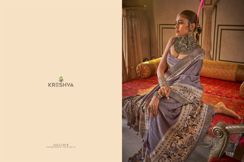 Kreshva Sannari Wholesale Poly Viscose Silk Party Wear Sarees