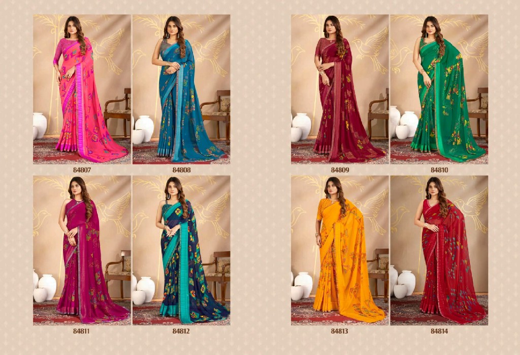 Vipul Shilpa Vol-2 Wholesale Georgette Fabrics Ethnic Sarees