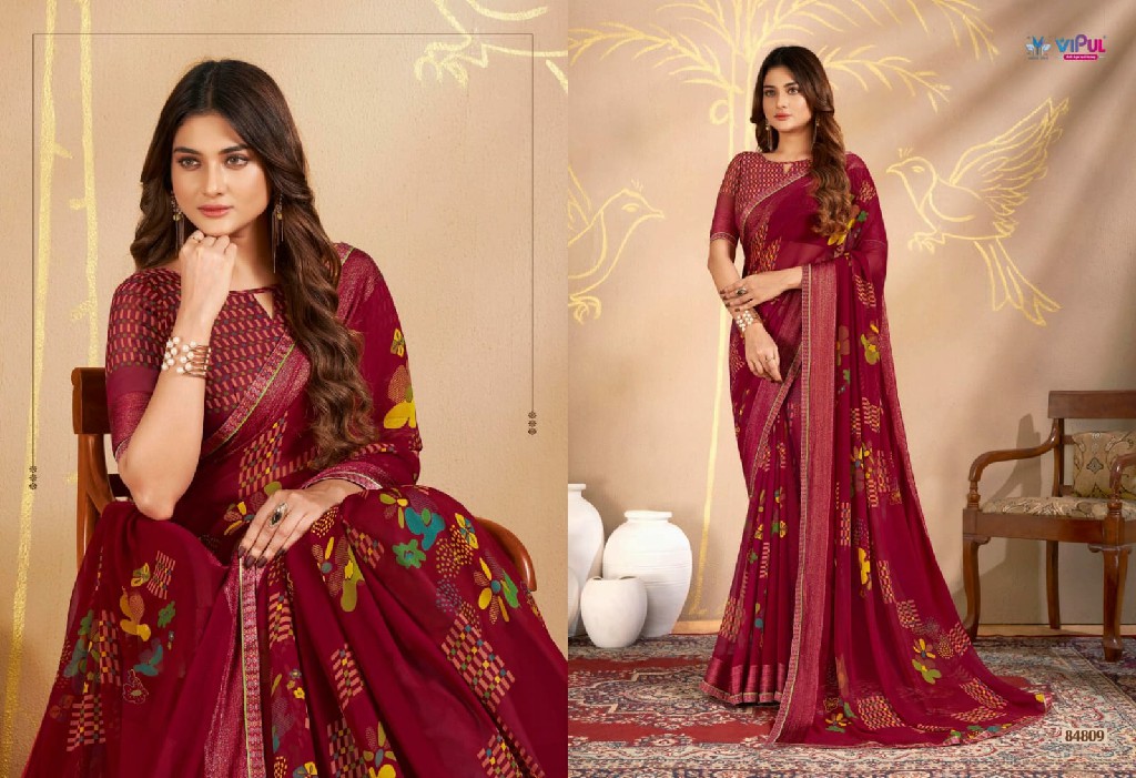 Vipul Shilpa Vol-2 Wholesale Georgette Fabrics Ethnic Sarees