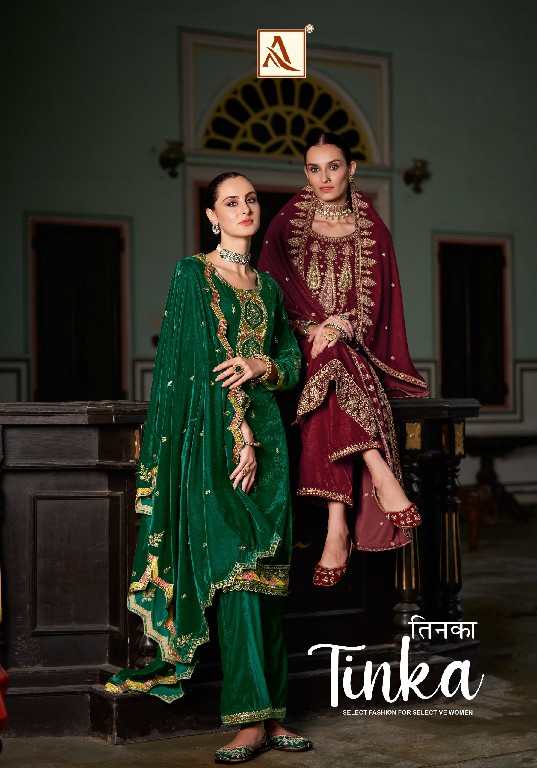 Alok Tinka Wholesale Premium Velvet Winter Salwar Suits