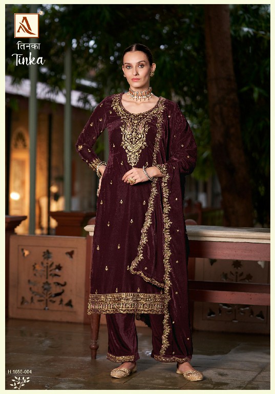 Alok Tinka Wholesale Premium Velvet Winter Salwar Suits