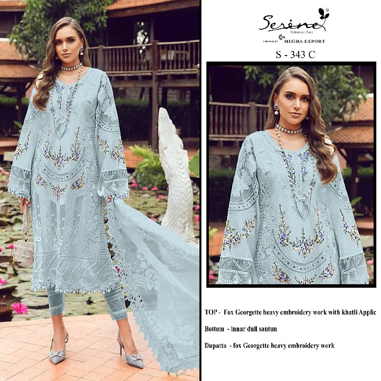 Serine S-343 Wholesale Indian Pakistani Salwar Suits