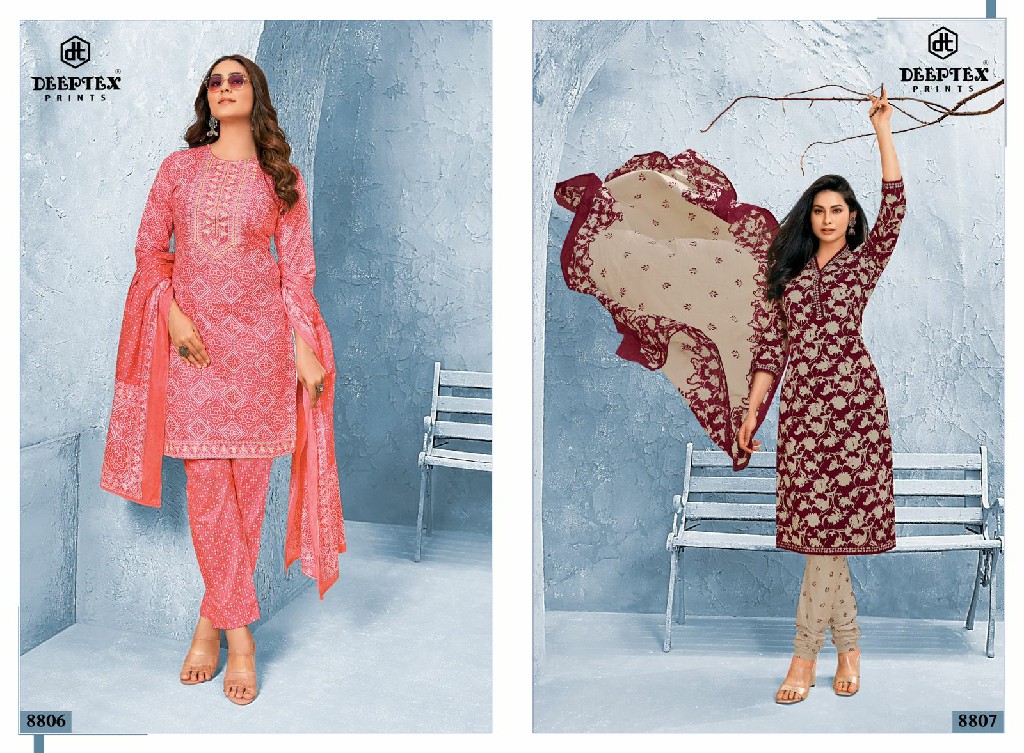 DEEPTEX PRINTS MISS INDIA VOL 88 SUMMER SPECIAL COTTON UNSTITCH SALWAR KAMEEZ COLLECTION