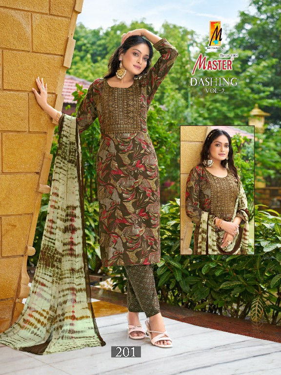 Master Dashing Vol-2 Wholesale Capsule Print Top With Bottom And Dupatta