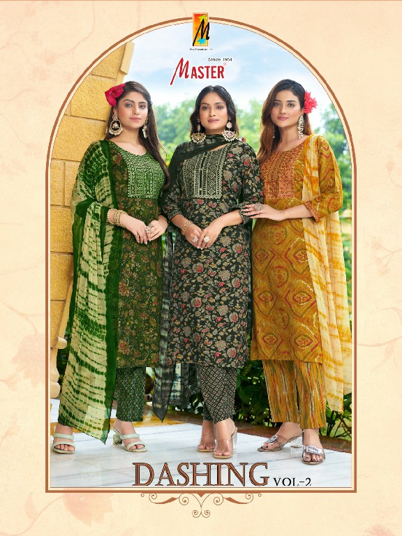 Master Dashing Vol-2 Wholesale Capsule Print Top With Bottom And Dupatta
