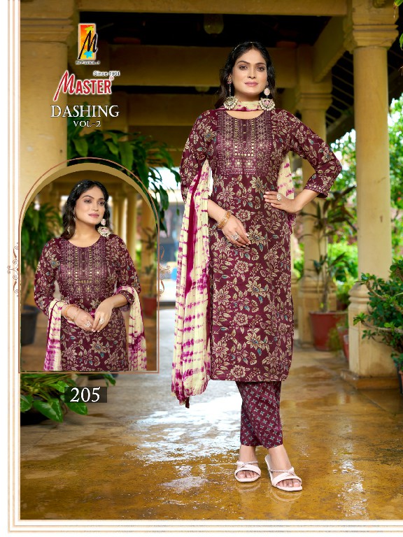 Master Dashing Vol-2 Wholesale Capsule Print Top With Bottom And Dupatta