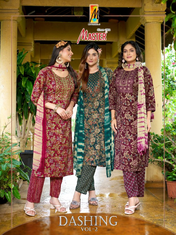 Master Dashing Vol-2 Wholesale Capsule Print Top With Bottom And Dupatta
