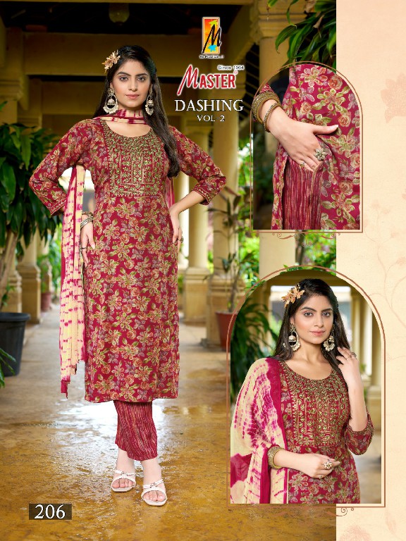 Master Dashing Vol-2 Wholesale Capsule Print Top With Bottom And Dupatta