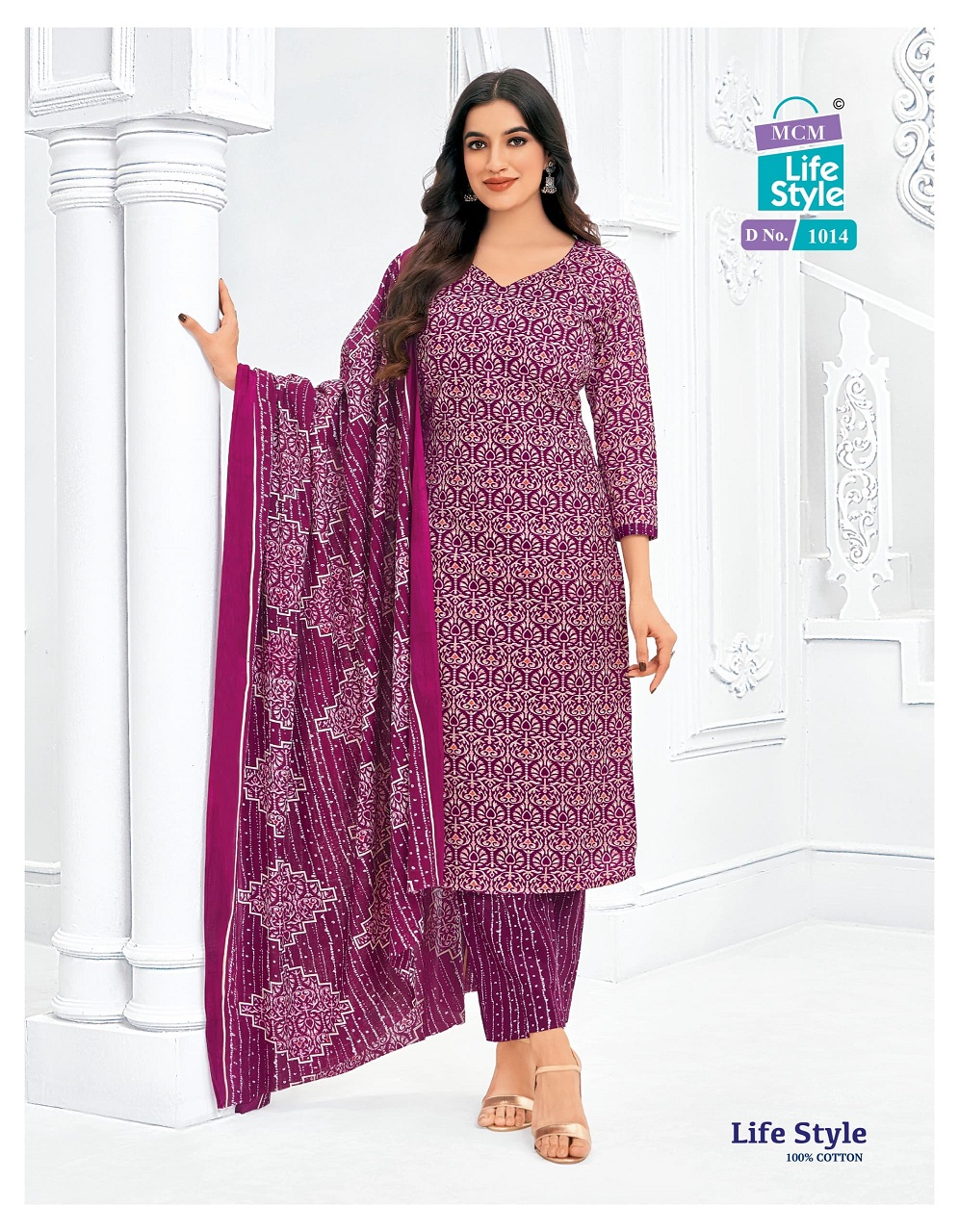 MCM Life Style Vol-10 Wholesale Pure Cotton Printed Readymade Dress
