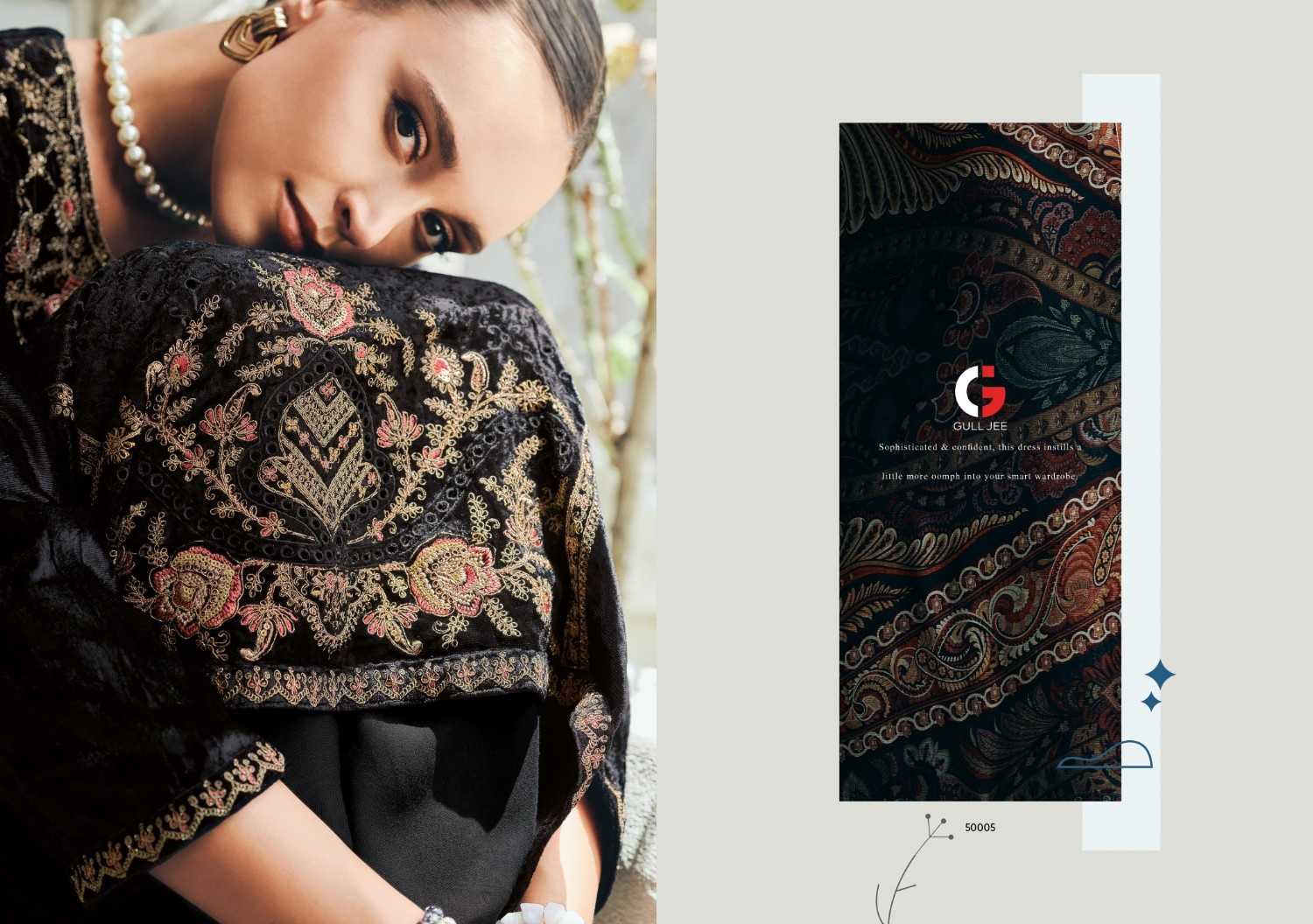 gull jee alfaz viscose velvet winter special stylish salwar suit