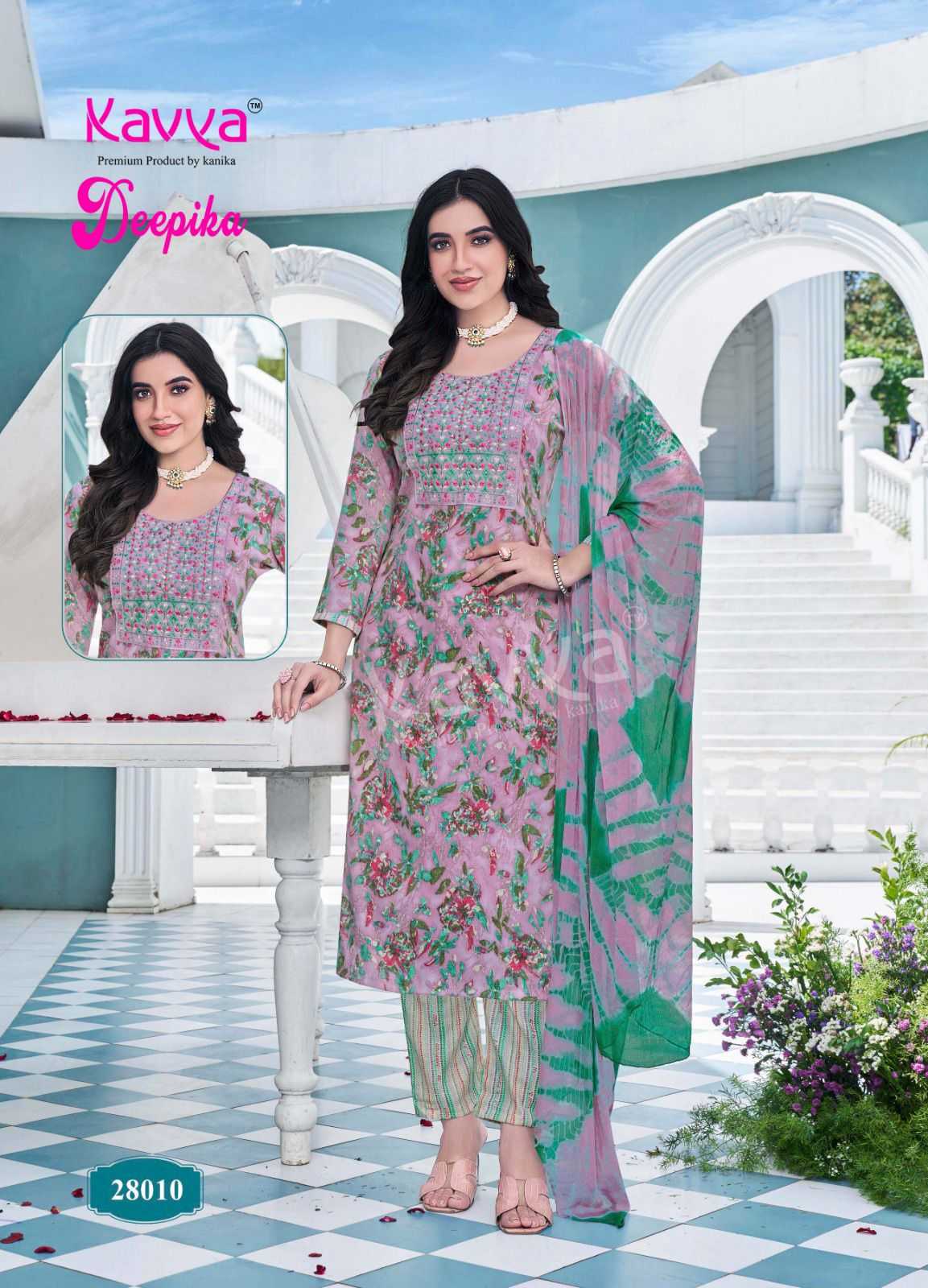 KAVYA DEEPIKA VOL 28 READYMADE BEAUTIFUL STRAIGHT KURTI PANT DUPATTA