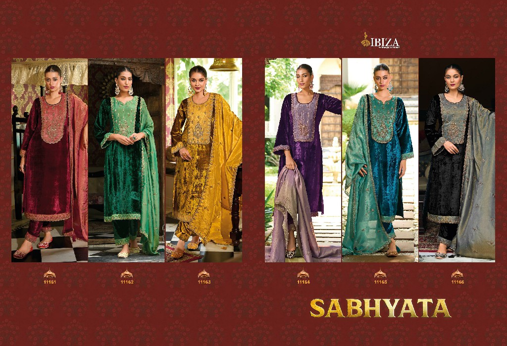 sabhyata by ibiza viscose velvet unique colours dress material exports