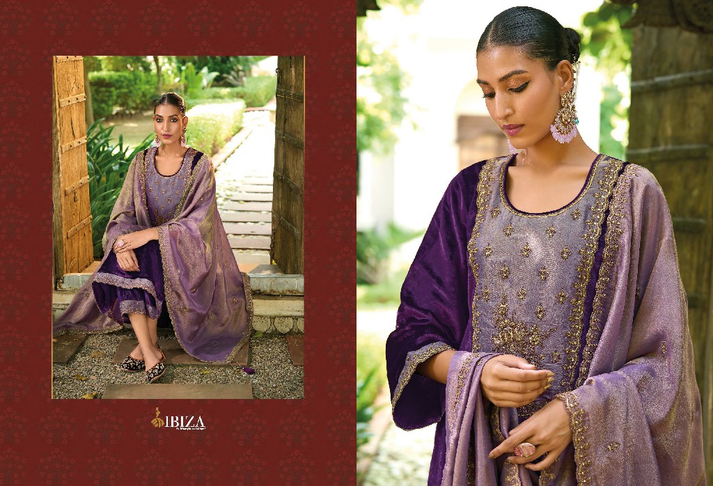 sabhyata by ibiza viscose velvet unique colours dress material exports