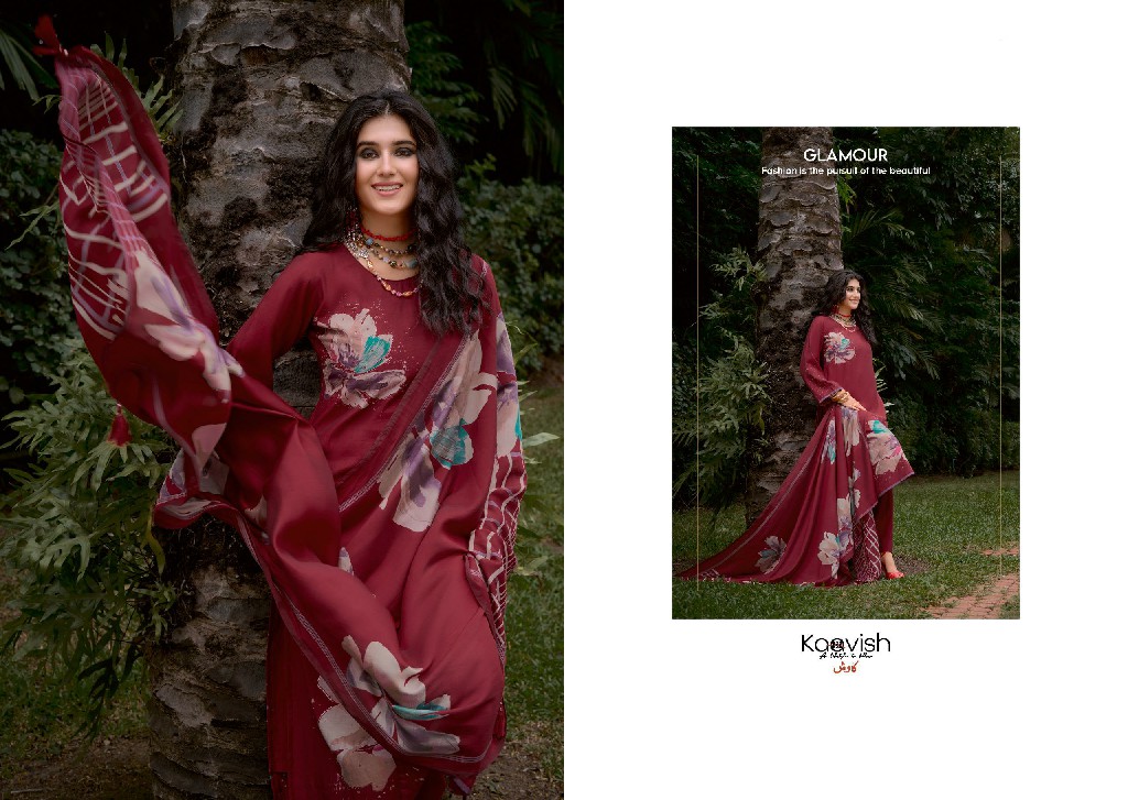 kaavish shaheen viscose pashmina winter special unstitch salwar suit