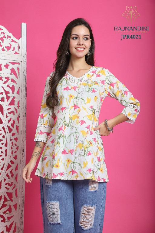 Rajnandini Zoori Wholesale Pure Cotton Short Tops