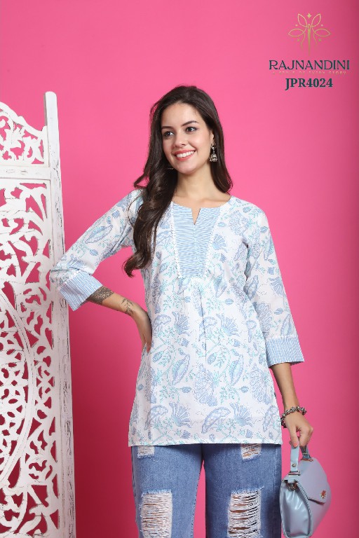 Rajnandini Zoori Wholesale Pure Cotton Short Tops