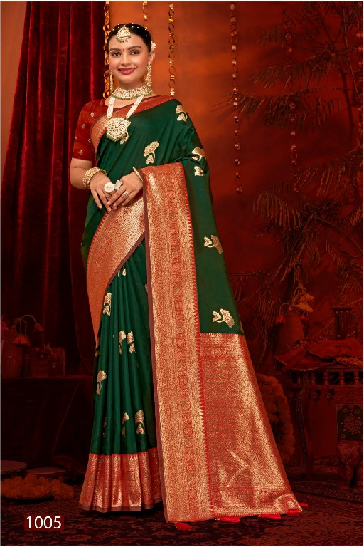 Saroj Mubarak Silk Saroski Vol-5 Wholesale Silk With Heavy Banarasi Sarees