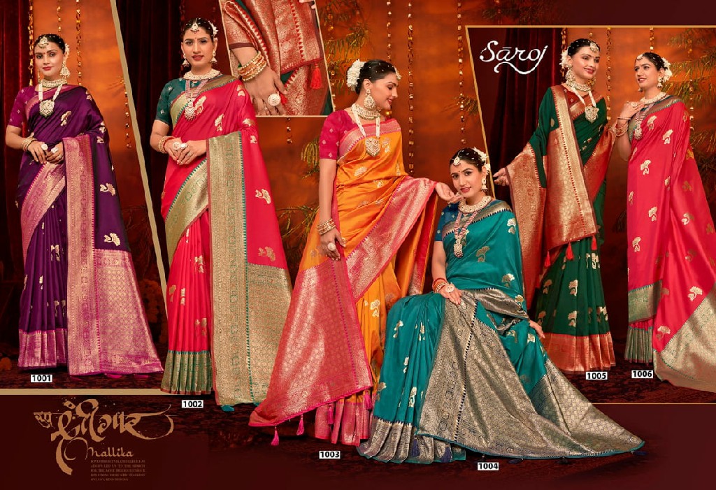 Saroj Mubarak Silk Saroski Vol-5 Wholesale Silk With Heavy Banarasi Sarees