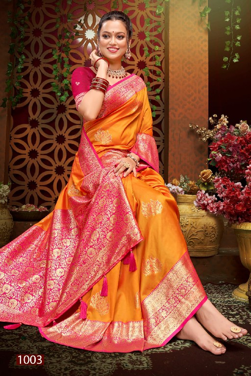 Saroj Mubarak Silk Saroski Vol-6 Wholesale Silk With Heavy Banarasi Sarees