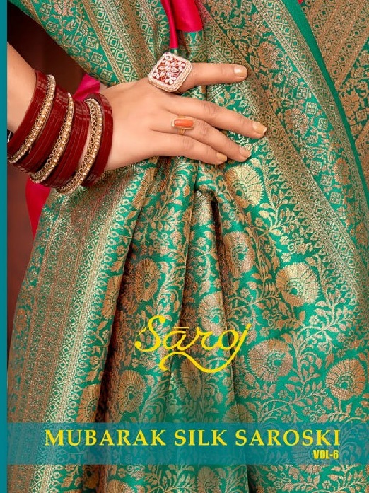 Saroj Mubarak Silk Saroski Vol-6 Wholesale Silk With Heavy Banarasi Sarees