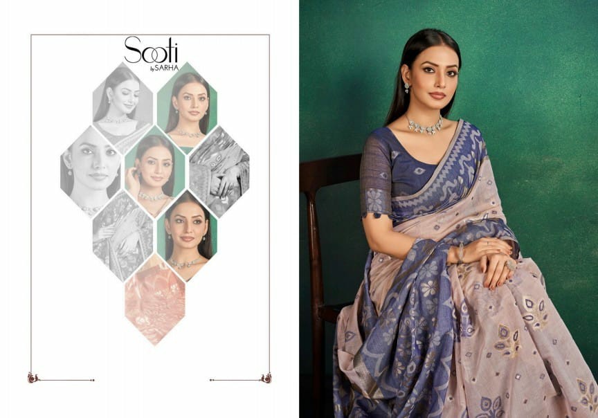 Sarha By Aura Kalika Cotton Wholesale Cotton Indian Ethnic Sarees